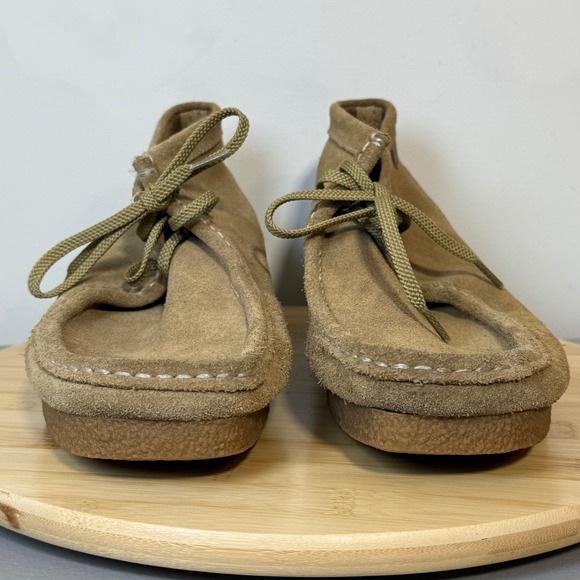 Clarks Men's Collection Shacre Boots Tan Suede Chukka Crepe Gum Sole Men's 11M - Picture 2 of 8